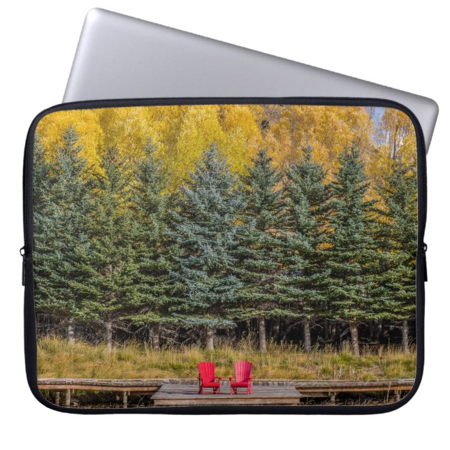 Autumn Aspens Laptop Sleeve (Voorkant)