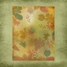 Autumn Aura Leaves Scrapbook Paper