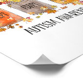 Autumn Autism Awareness Accepteert Advocate Flow Poster (Hoek)