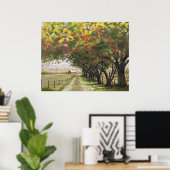 Autumn-autoweg Poster (Thuiskantoor)