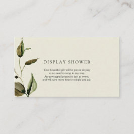 Autumn Baby shower Display Shower-invoegkaart Informatiekaartje