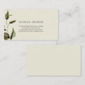 Autumn Baby shower Display Shower-invoegkaart Informatiekaartje (Voorkant / Achterkant)