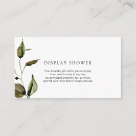 Autumn Baby shower Display Shower-invoegkaart Informatiekaartje