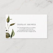 Autumn Baby shower Display Shower-invoegkaart Informatiekaartje (Voorkant)