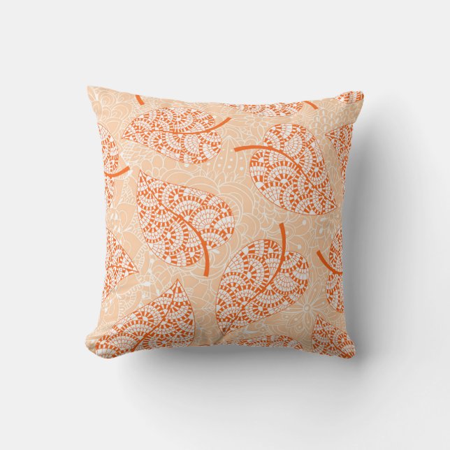 Autumn background. Leaf seamless patternbackground Kussen (Voorkant)