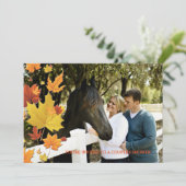 Autumn Background Photo Invitation Kaart (Staand voorkant)