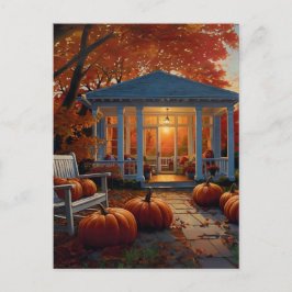 Autumn Backyard Briefkaart