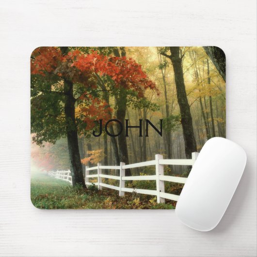 Autumn Banner Personaliseerd Muismat (Met muis)
