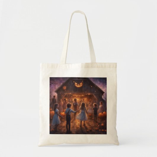 Autumn Barn Dance Halloween trick or treat Tote Bag (Voorkant)