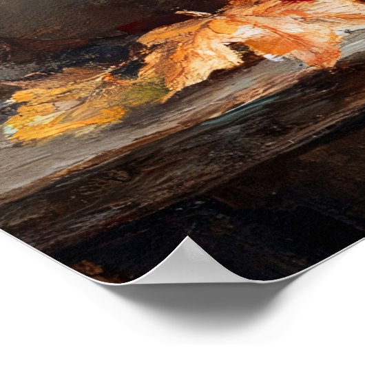 Autumn Basket of Fruits Poster (Hoek)