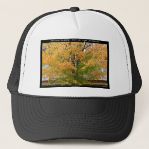 Autumn Beauty Hot Springs, Arkansas Apparel Gifts Trucker Pet