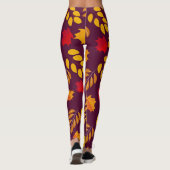 "AUTUMN BEAUTY" Kunstpatroon Leggings (Achterkant)
