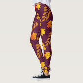 "AUTUMN BEAUTY" Kunstpatroon Leggings (Links)