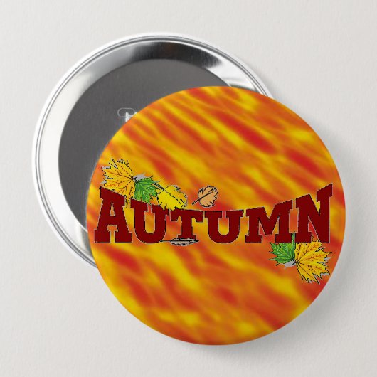 Autumn Beauty - Ronde Button 4,0 Cm (Voorkant /achterkant)