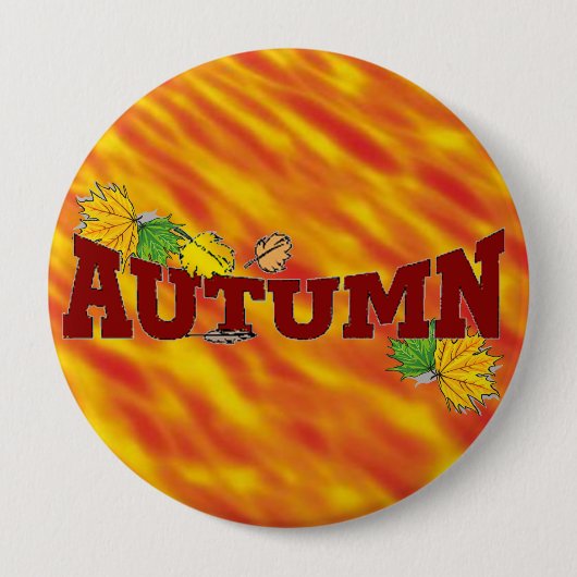 Autumn Beauty - Ronde Button 4,0 Cm (Voorkant)