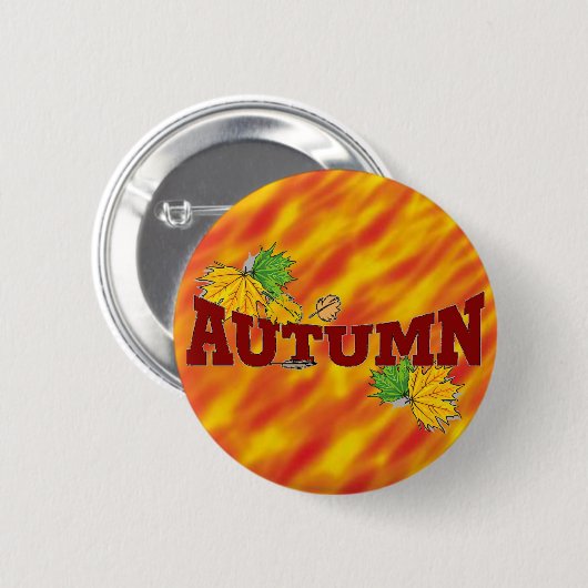 Autumn Beauty - Ronde Button 5,7 Cm (Voorkant /achterkant)