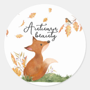 Autumn Beauty Ronde Sticker