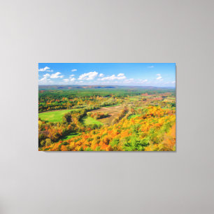 Autumn Beauty, Simsbury, CT Canvas Afdruk