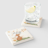 Autumn Beauty Stenen Onderzetter (Zijkant)