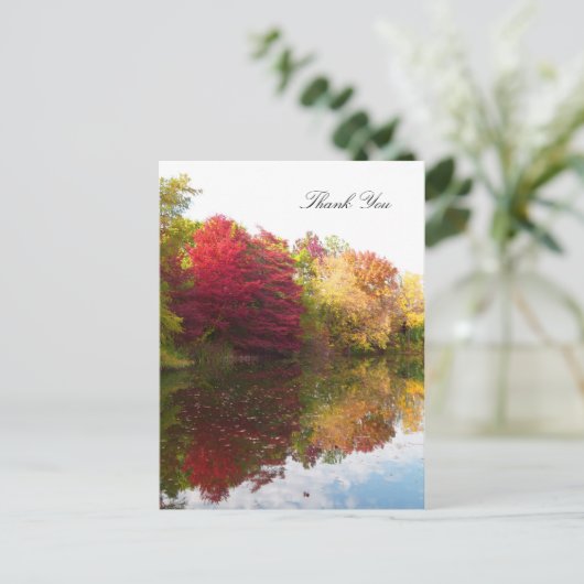Autumn Beauty Sympathy Dank u Briefkaart (Staand voorkant)
