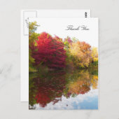 Autumn Beauty Sympathy Dank u Briefkaart (Voorkant / Achterkant)