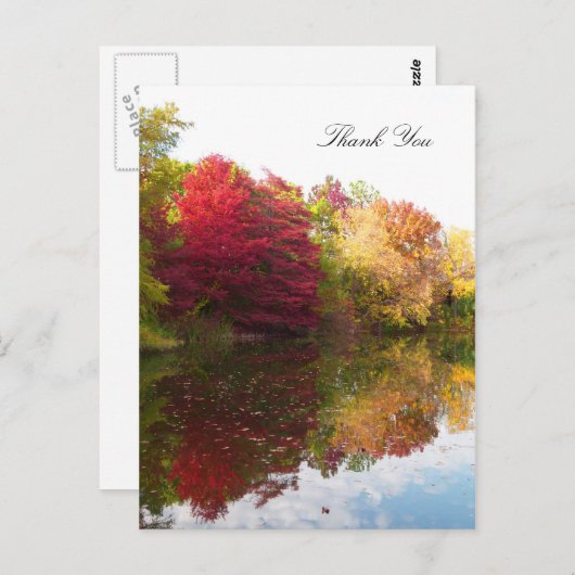 Autumn Beauty Sympathy Dank u Briefkaart (Voorkant / Achterkant)