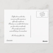 Autumn Beauty Sympathy Dank u Briefkaart (Achterkant)