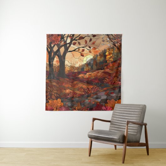 Autumn Beauty Tapestry Wandkleed (In situ)