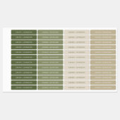 Autumn Beech Forest Tone Colour Name Labels (Vel)