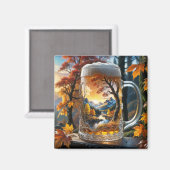 Autumn Beer Mok Magnet (Voorkant / Achterkant)
