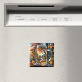 Autumn Beer Mok Magnet (Insitu (Vaatwasser))