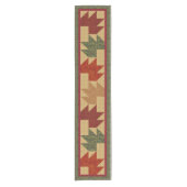 Autumn Beer Paw Quilt Design Korte Tafelloper (Voorkant)