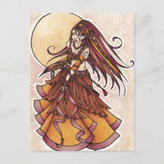 Autumn Belly Dancer briefkaarten (Voorkant)