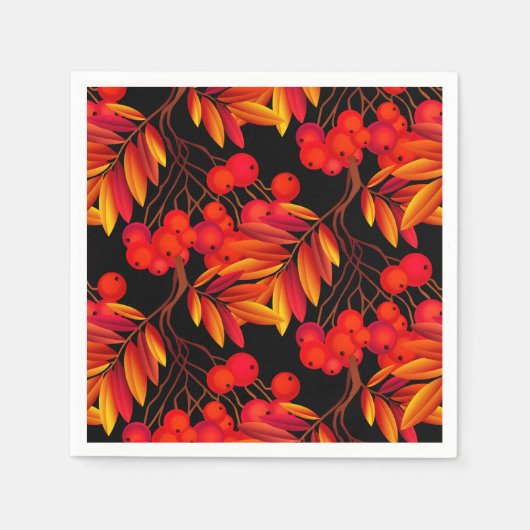 Autumn Berries Napkins Servet (Voorkant)