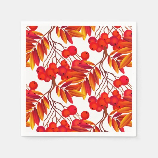 Autumn Berries Napkins Servetten (Voorkant)