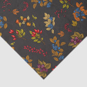 Autumn berries on chocolate brown 2 tissuepapier (Detail)