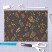 Autumn berries on chocolate brown 2 tissuepapier (Craft)