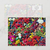 Autumn bessen bloemen briefkaart (Voorkant / Achterkant)