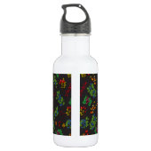 Autumn bessen op chocoladebruin waterfles  (Achterkant)