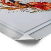 Autumn Bicycle Thanksgiving Blooms Wall Art Perfect Poster (Hoek)