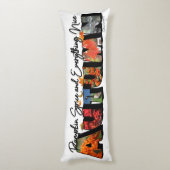 Autumn Big Letter Body Pillow Lichaamskussen (Achterkant (Verticaal))