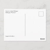 Autumn bij het Briefkaart van het Michiganmeer (Achterkant)