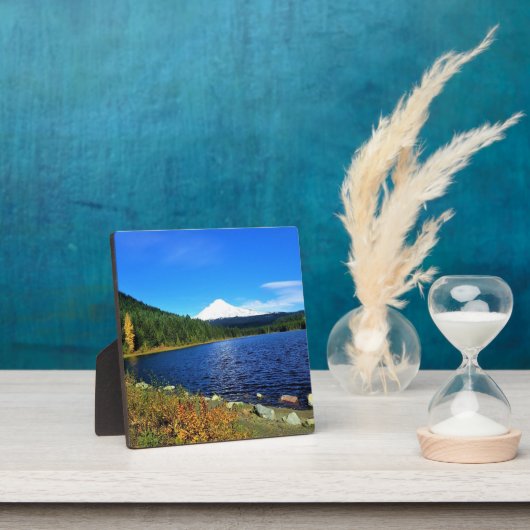 Autumn bij het meer van Trillium, OR Fotoplaat (Insitu)