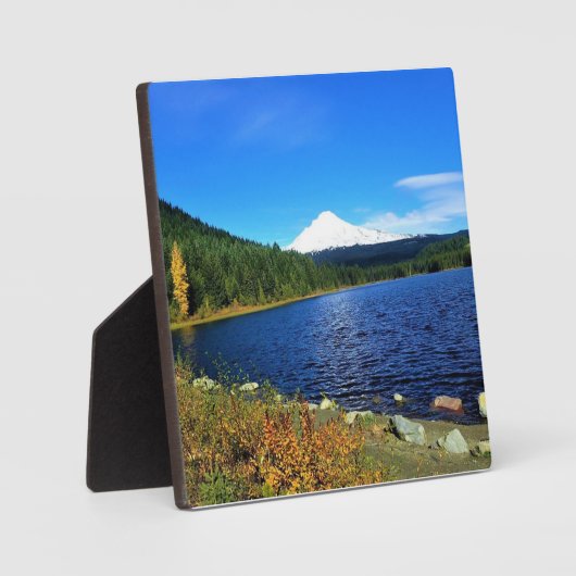 Autumn bij het meer van Trillium, OR Fotoplaat (Voorkant)