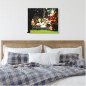 Autumn bij Mount Vernon Wrapped Canvas Afdruk (Insitu (Slaapkamer))