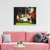Autumn bij Mount Vernon Wrapped Canvas Afdruk (Insitu (Woonkamer))