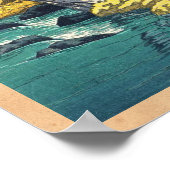 Autumn bij Oirase Hasui Kawase scenery shin hanga Poster (Hoek)