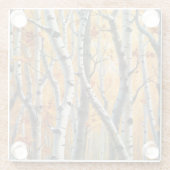 Autumn Birch Trees Onderzetter (Achterkant)