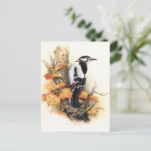Autumn Bird Briefkaart (Staand voorkant)