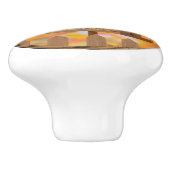 Autumn Bird Feeder Gathering Keramische Knop (Zijkant)